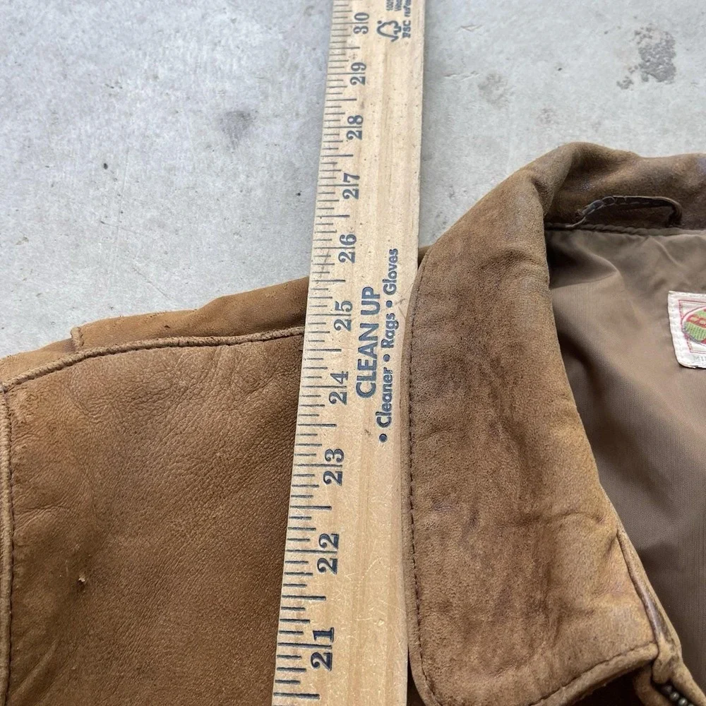 Vintage Banana Republic aviator jacket 40 leather Bomber cockpit Patina Distress